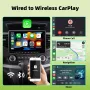 2 In 1 Wireless Carplay Box Android Auto Wireless Carplay Adapter Mini Carplay and Car AI Box Wired to Wireless for Audi for Toyota for Mazda