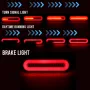 3 In 1 12V 18LED Car Truck LED Flowing Turn Signals Brake Lights Taillight Flash indicator For RV ATV UTV