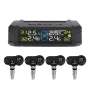 Solar-Powered Wireless TPMS 433.92MHz LED Display Car Tire Pressure Monitoring System with 4 Sensors Real-time Monitoring