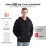 Winter Hooded Electric Heating Sweatshirt Heated Clothes for Men USB Heating Sweatshirt Warm Motorcycle Outdoor Clothing M/L/XL/XXL/XXXL/4XL