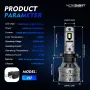 NOVSIGHT A500-N61 2PCS 13000LM/Pair 6500K Car LED Headlight Bulbs for Lighting Modification Cool White LED Headlamp 60W/Pair