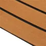 600x2400x5mm Brown Black Teak Decking EVA Foam Marine Flooring Faux Boat Decking Sheet