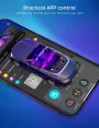 Car Atmosphere Lights Interior APP Control 12V 48 LEDs 1 To 4 Modified LED Colorful Atmosphere Lights Car Foot Interior Lights With Remote Control