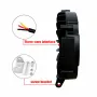 7-inch 51W Pair of Auxiliary Lights Wide Vision LED Work Light for Off-road Car SUV IP67 Waterproof White Light
