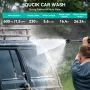Andeman 3.0AH Brushed Car Washer Water Spayer Wash Machine 800psi 1.5GPM 6-in-1 Nozzle