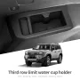 7seat Third Row Water Cup Holder Storage Box Shock-Absorbing Tray Tidying for Toyota Land Cruiser Prado 250 2024 2025 J250 LC250