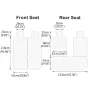 5 Seats Universal Car Seat Covers Deluxe PU Leather Seat Cushion Full Set Cover