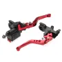 Pair 7/8 Motorcycle Brake Master Cylinder Clutch Reservoir Levers Universal