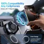 360° Rotate Foldable Car Mount Phone Holder Universal Vacuum Strong Magnetic Multifunctional Navigation Support Bracket