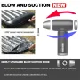 CROSSGUN Mini Turbo Blower Jet Electric Blower Rechargeable Compressed Air Dust Cleaner Rechargeable Rechargeable Portable Turbo Fan