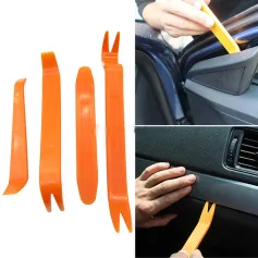 12pcs/set Car Radio Door Clip Panel Trim Dash Audio Removal Open Installer Pry Tool For Auto Vehicle