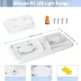 12V 7.5W LED RV Light Camping Light RV LED Light Interior Lamp Ceiling Dome Light with Switch for RV Camper Trailer Boat Car