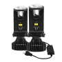 Infitary 12-36V Pair H4 LED Projector Headlight 6500K 55W Headlamp Universal for Cars and Motorcycles IP68 Waterproof