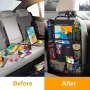 Multi-functional Car Seat Back Storage Bag Car Seat Organizer Multi-Pocket Storage Bag with Tablet Holder Protector for Kids