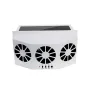 Car Solar Powered Exhaust Fan Car Gills Cooler Auto Ventilation Fan Dual-mode Power Supply