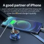12V-24V Dual USB Transparent Car Charger 30W PD + QC4.0 Super Fast Charge for Apple Huawei Xiaomi Oppo Vivo