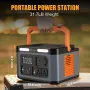 [EU/USA Direct]Foursun 1500W（3000W Peak） Portable Power Station 1598.4Wh with 2 AC Outlets Wireless Charge 65W PD Solar Generator for Home Backup Emergency Outdoor Camping