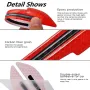 2pcs 3D Car Bumper Reflective Strips Car Rearview Mirror Stickers Safety Reflective Stickers Reflective Warning Stickers