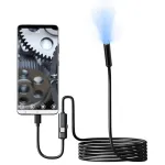 5.5mm HD Car Endoscope Camera 1m/5m/10m Micro 8 LED IP67 Waterproof Industrial Smartphone Camera USB Type C