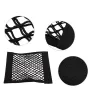Car Trunk Organizer Mesh Pocket Trunk Organizer Double Mesh Trunk Storage Mesh Bag Storage Elastic Strap for Plush Surface