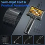 4.3 inch 8mm IPS Screen 1080P HD Car Inspection Camera 2000mah IP67 Waterproof Borescope Camera with 8 Adjustable LED Lights Scope Camera