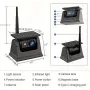 9600mAh Solar Lithium Battery WiFi Wireless Backup Camera System Real Time Monitoring Wireless Backup Camera Bus Van Truck RV