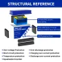 PWOD 12.8V 320Ah 3840Wh Mini LiFePO4 Battery Storage Box RV & Boat Lithium Battery Built-in BMS IP65 Protection