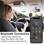 Car Bluetooth Speaker for Cell Phone Portable Bluetooth Handsfree Kit Wireless in Car Speakerphone Music Player with Visor Clip Supports Siri Google Assistant TF Card Playback