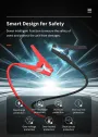 Smart Clamp 650A Emergency Power Smart Jump Start Clamps Emergency Power Supply Intelligent Starting Electric Clamp Car Battery Ignition Connection Wire Clamp