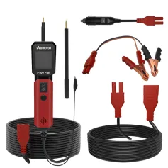 AERmotor P100 PLUS Electrical System Tester With 5 different Tester Adapters Automotive Battery Tester Car Circuit Tester Probe