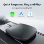 YUEHOO Carplay AI Box Android 13 Wireless Android Auto Adapter Smart TV Box Plug & Play for Factory Wired CarPlay Cars