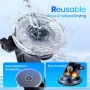 TOPK D37 Magnetic Car Phone Holder 2 in 1 Handsfree Stand Phone Mount for Dashboard / Air Vent for iPhone/Samsung Android