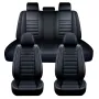 5 Seats Universal Car Seat Covers Deluxe PU Leather Seat Cushion Full Set Cover