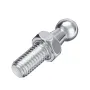 Universal Silver 2pcs Boot Bonnet Gas Strut End Fitting 10mm M8 Ball Pin Joint Valve Spring 