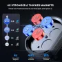 TOPK D37 Magnetic Car Phone Holder 2 in 1 Handsfree Stand Phone Mount for Dashboard / Air Vent for iPhone/Samsung Android