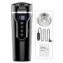 450ml 12V 24V Car Electric Kettle Cup Stainless Steel Smart Temperature Control Display Portable Travel Mug Fast Heating Adjustable Thermos Boiling Tea Brewing Warm Milk