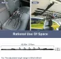 2x Vehicle Fishing Rod Rack Holder Straps Adjustable 30 to 54\ Roof Fishing Pole Storage Carrier Belt 5 Rods for SUV Truck Van