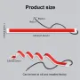 Set Of 2 1.5M Car LED Door Flowing Strip Lamp Car Door Streamer Warning Light Door Side Light Bar Red & White