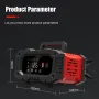 FOXSUR 300W 12V 24V High-Power Portable 20A Car Battery Charger for Calcium, Gel AGM, Wet,LiFePO4, lead Acid Batteries