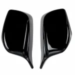 2X M Style Rear Wing Mirror Cover Cap Glossy Black For BMW E60 E61 2003-2008