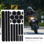 1 Set Reflective Stickers Invisible Helmet Stickers Helmet Reflective Tape Waterproof Suitable For Bicycle Motorcycle Helmets