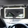 Car Vanity Mirror with LED Lights Touchscreen High Definition Mirror Sun Visor Decoration Anti-broken Car Interior Portable Makeup Mirror