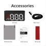 M1/M3 Auto HUD OBD2 Head Up Display Projection on Glass Car Speed Windshield Projector Speedometer Alarm Electronic Accessories
