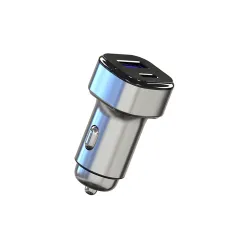 200W Araba Hızlı Şarj Cihazı Çift Portlu Dönüştürücü Bir-İki Dönüştürücü Mini Araba Şarj Cihazı Çoğu Araba Modeli için USB Type C Portunu Destekler