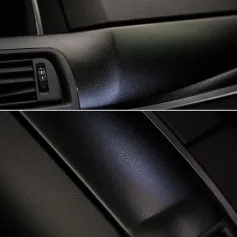 30cm×150cm Black Leather Texture Car Stickers Vinyl Wrap Car Inner Decal Film