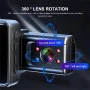 3 inch IPS Screen 3-Channel Driving Recorder 1080P HD 360° Rotation Dash Cam Without / With WiFi Loop Recording