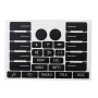 8PCS Car Matte Black Worn Button Repair Kit Stickers Decals For VW Volkswagen Touareg 2004 -2009