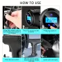 150PSI Portable Car Tire Inflator Pump Cordless Car Air Pump with LCD Digital Display LED Emergency Lighting for Car Motorcycle Bike Ball
