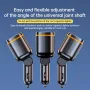 145W Car Charger Dual USB Ports Type C PD Fast Charge Adapter For Xiaomi Huawei Phone Charger Car Socket