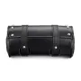 Motorcycle Front Fork Tool Saddlebags Pouch Luggage Black Leather For Harley